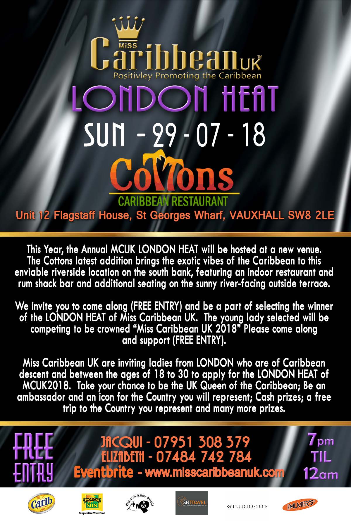 Miss Caribbean UK London Heat