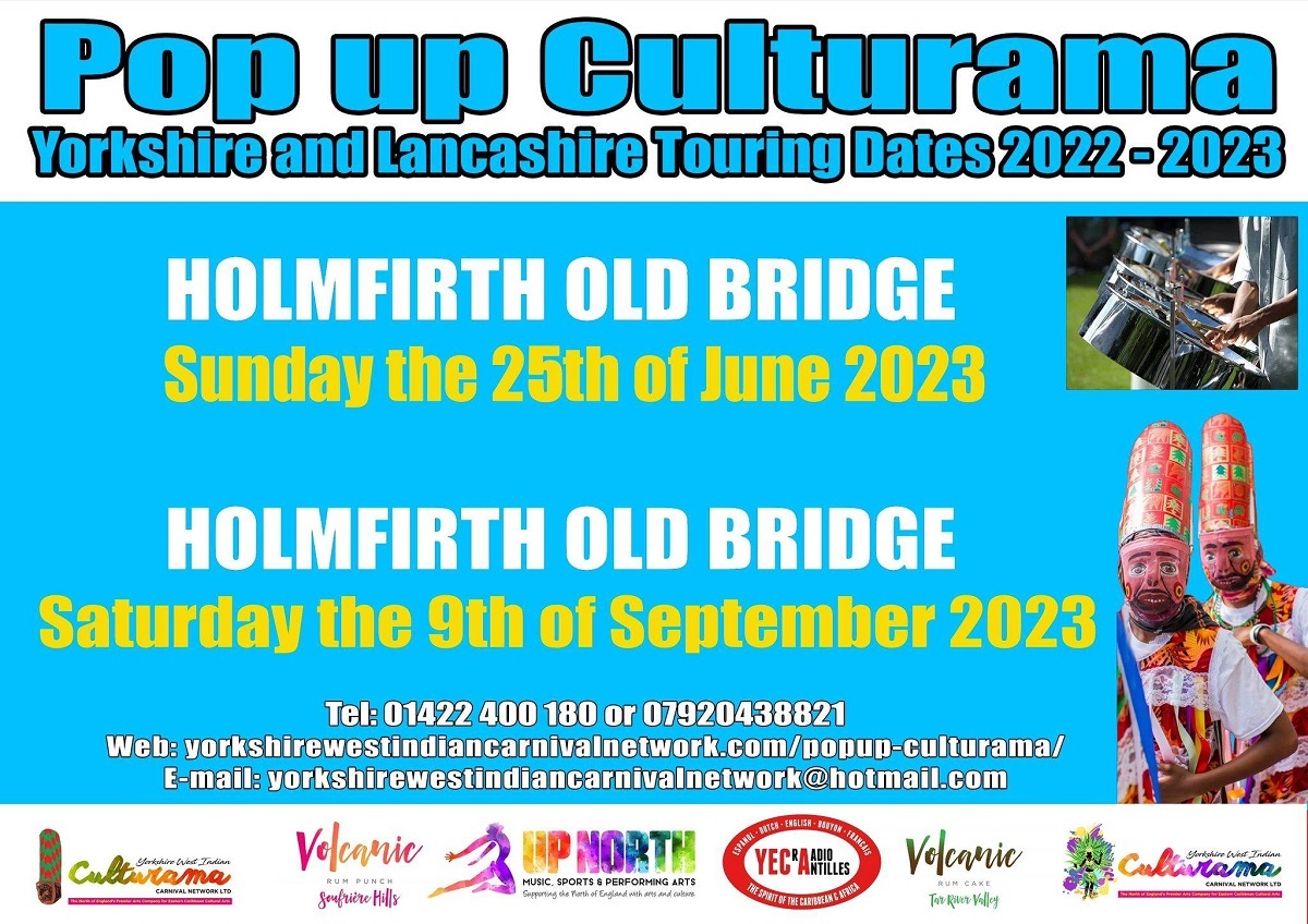 YWICCN Popup Culturama Caribbean Carnival in Holmfirth 2023 Flyer