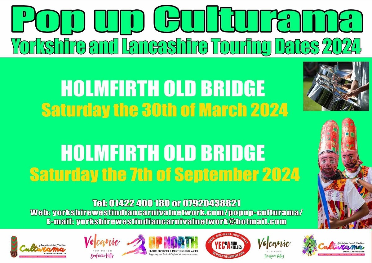 YWICCN Popup Culturama Caribbean Carnival in Holmfirth 2024 Flyer