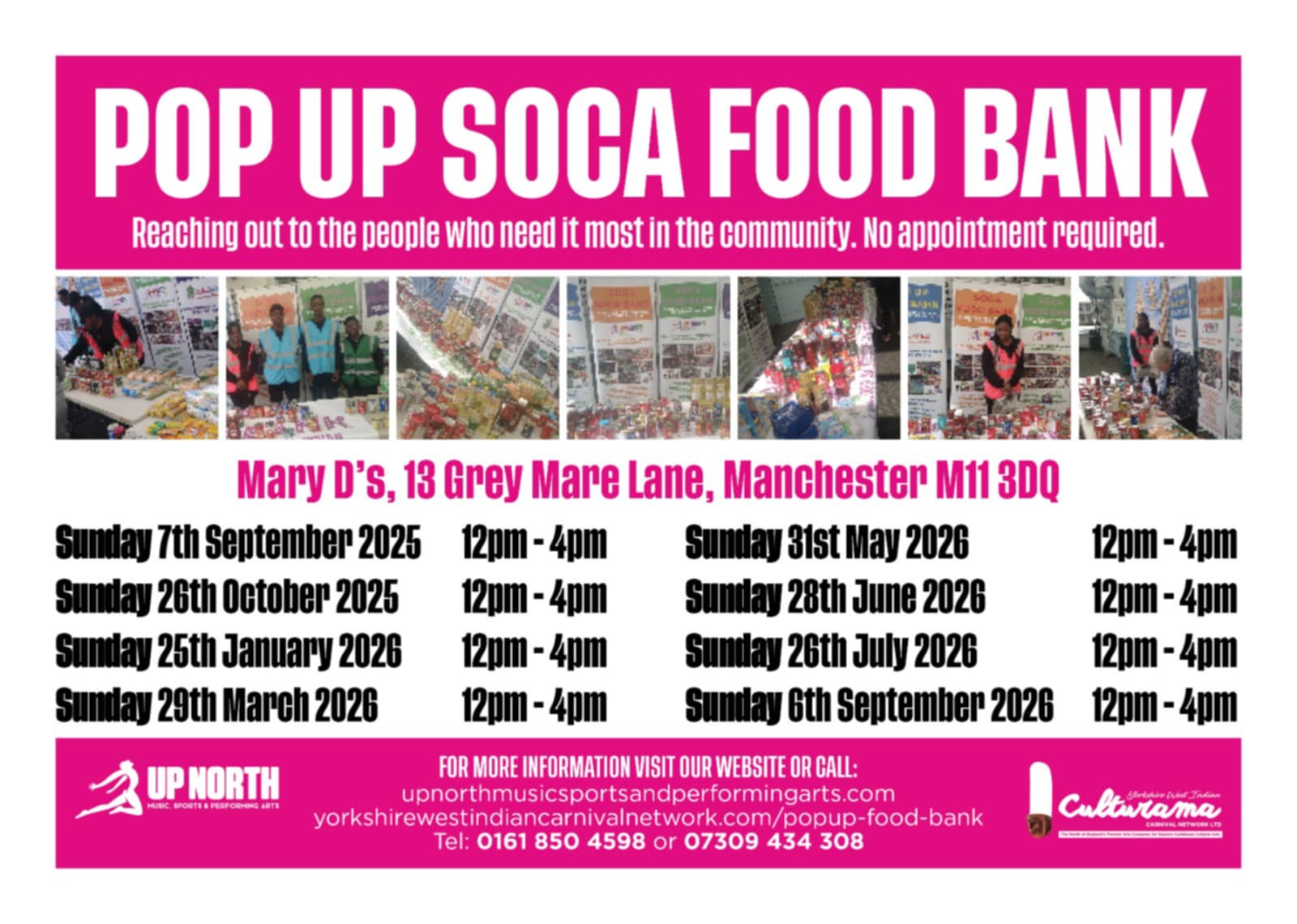 YWICCN Pop-Up SOCA Food Bank Dates Flyer Sept 2025 YWICCN Pop-Up SOCA Food Bank Dates Flyer Sept 2025