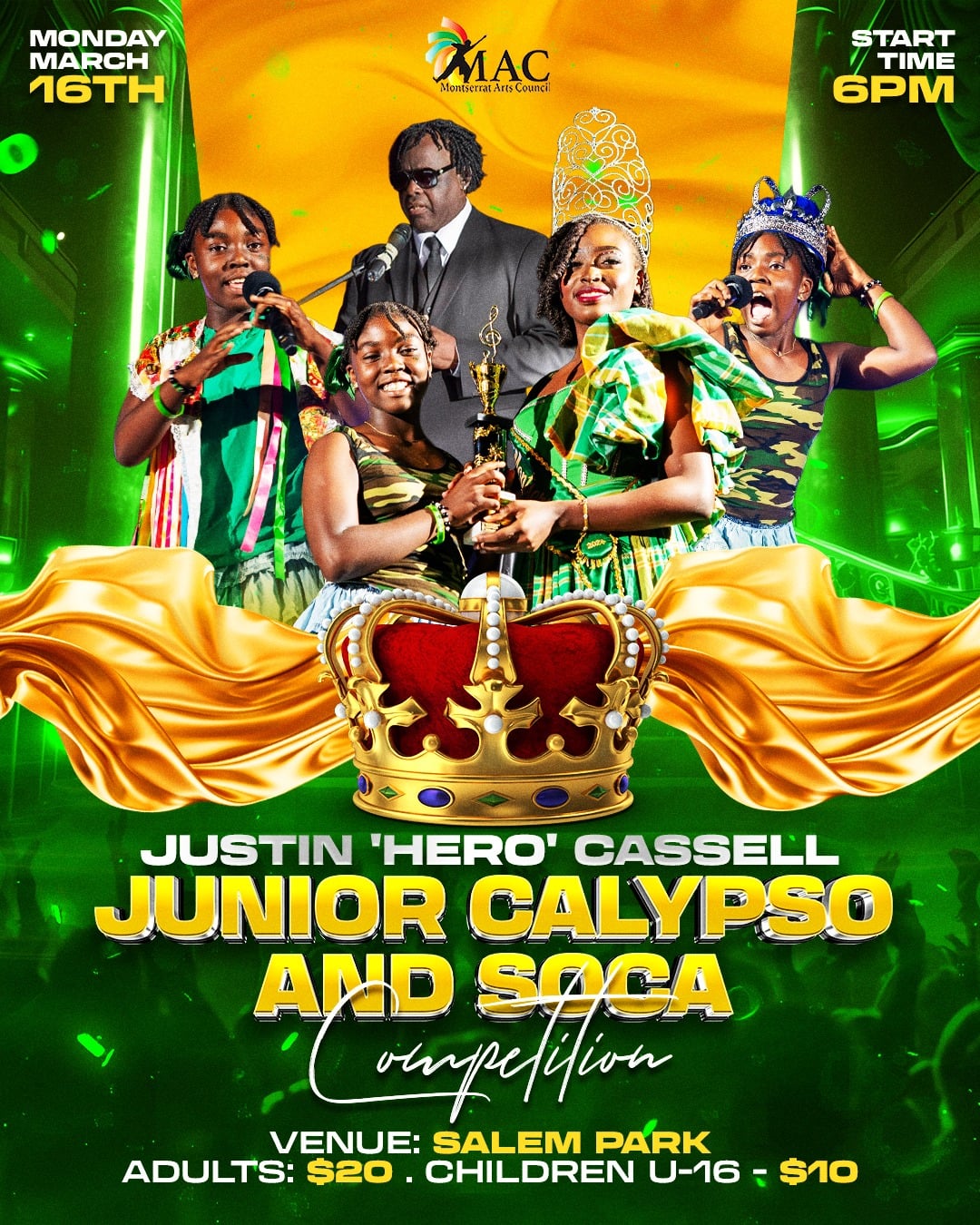 Montserrat Junior Calypso and Soca Poster 2026