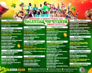 Montserrat St Patrick's Day 2026 Calendar of Events