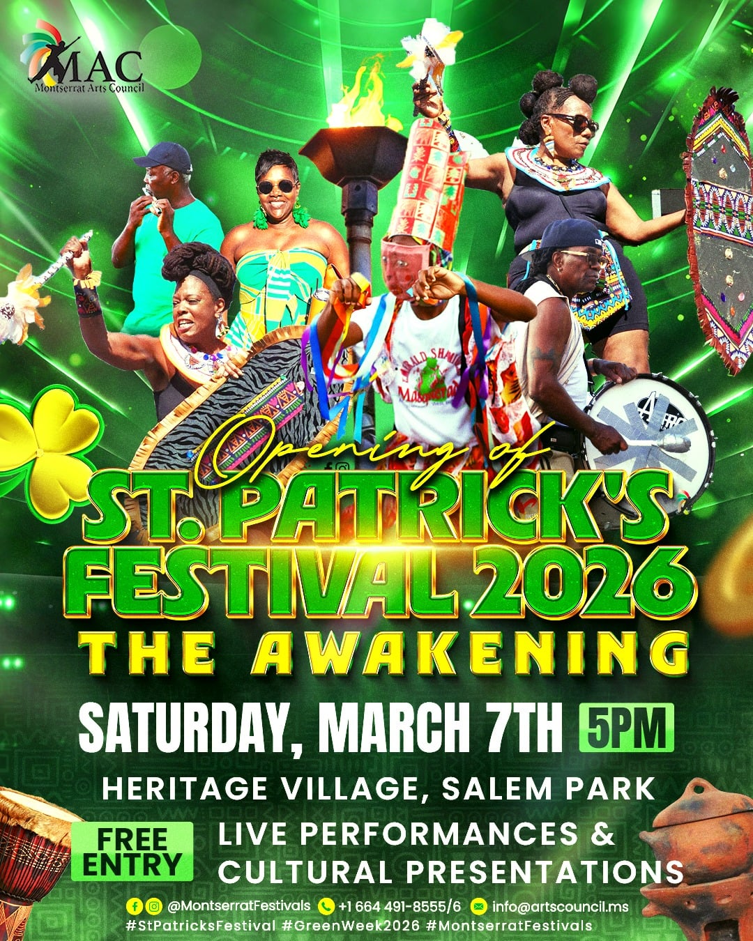 Montserrat St Patrick's Day Festival 2026 Awakening
