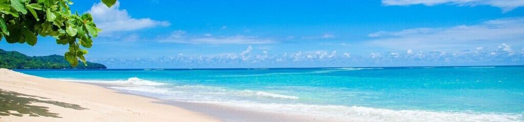 Summer Raffle Image of Tropical  Island Beach