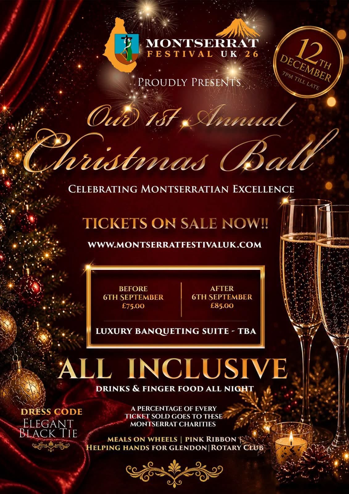 Christmas Ball - Montserrat Festival UK 2026 Christmas Ball - Montserrat Festival UK 2026